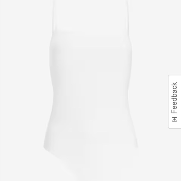 Express Body Contour Compression Silky Square Neck Thong Bodysuit - Picture 2 of 3